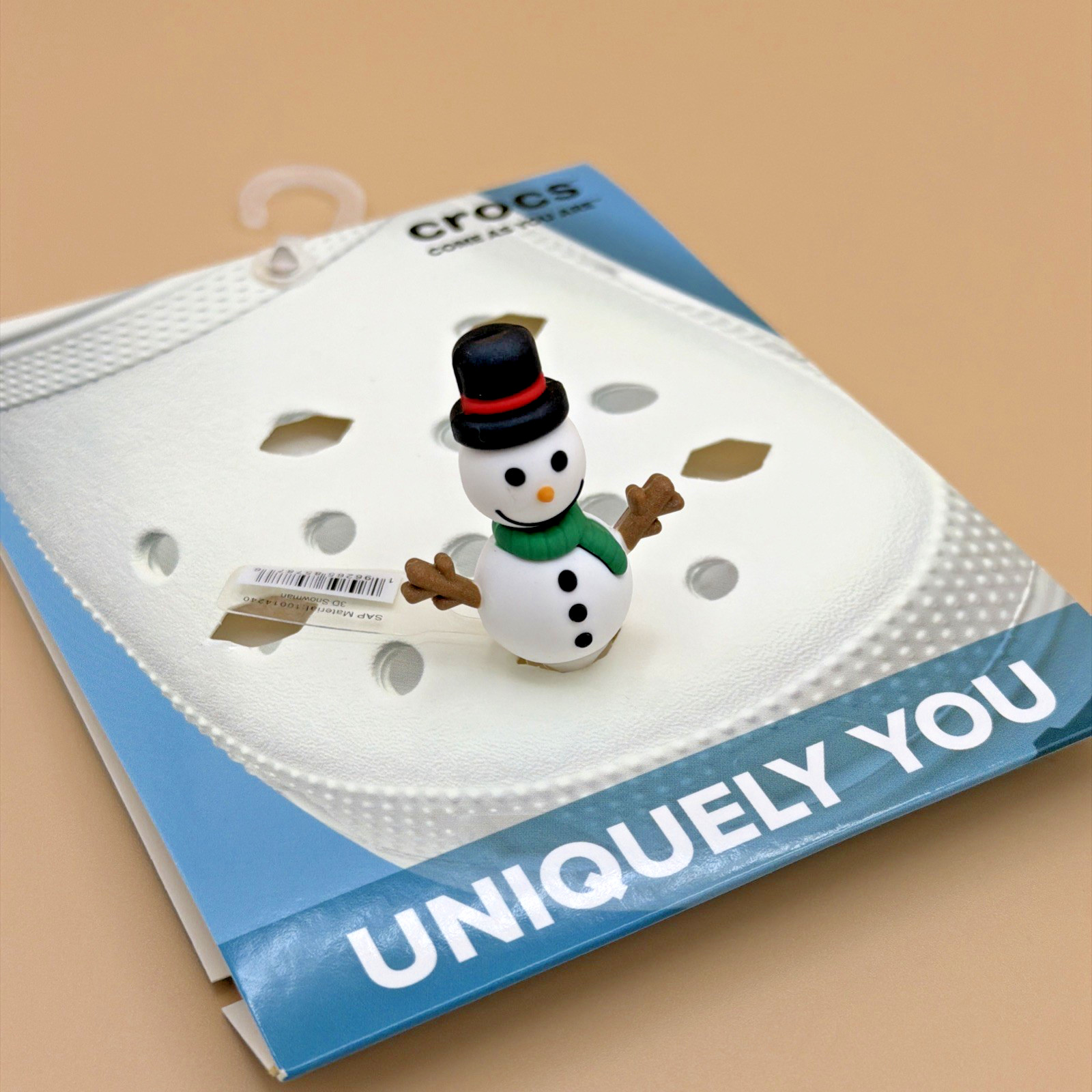 CROCS Jibbitz 3D Snowman ⛄️ 100% Authentic Rare Shoe Charms NWT X\'mas Christmas