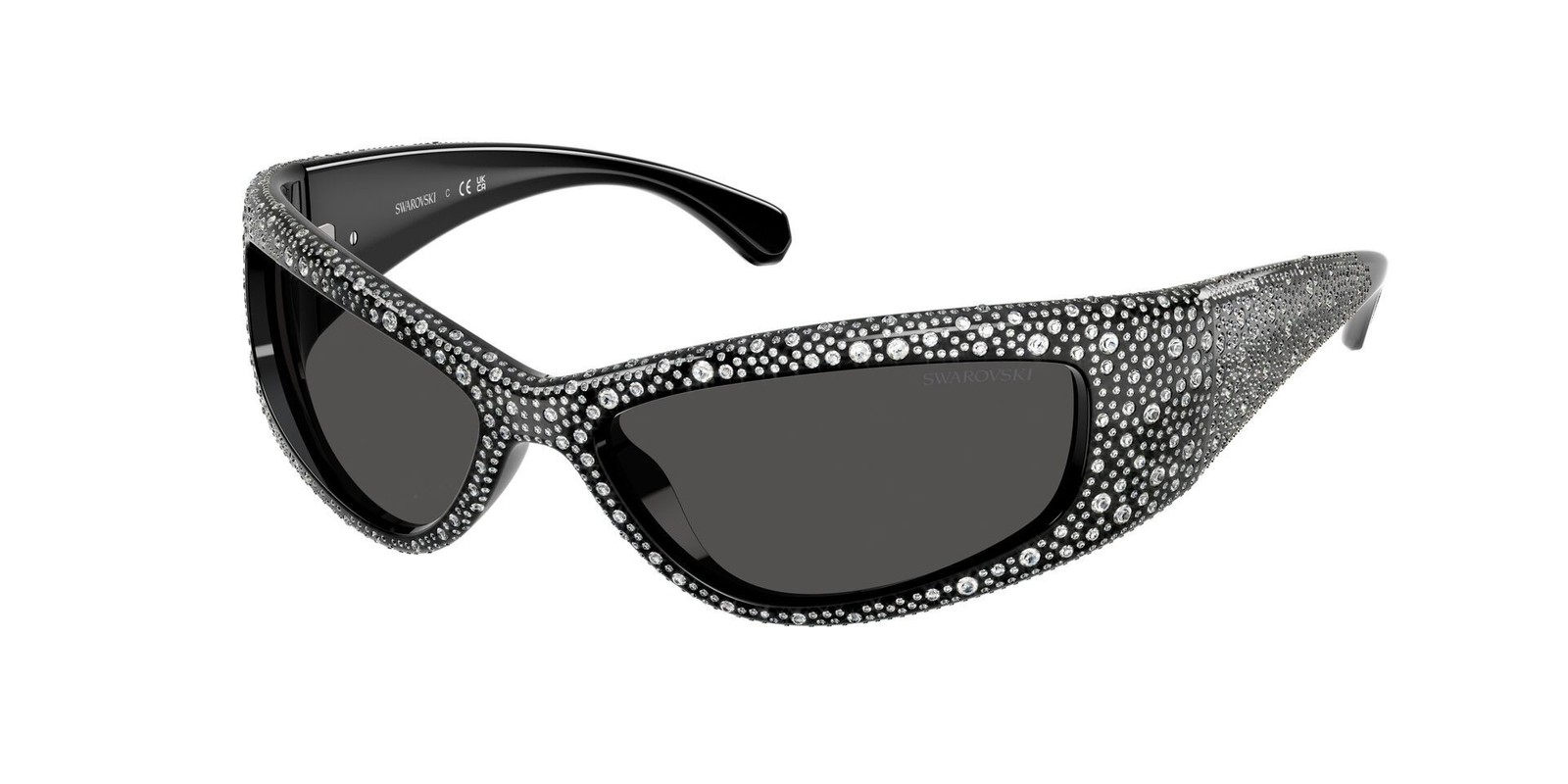 Swarovski SK 6027 Black / Dark Grey Polyamide Standard 100187 Size 60 Sunglasses