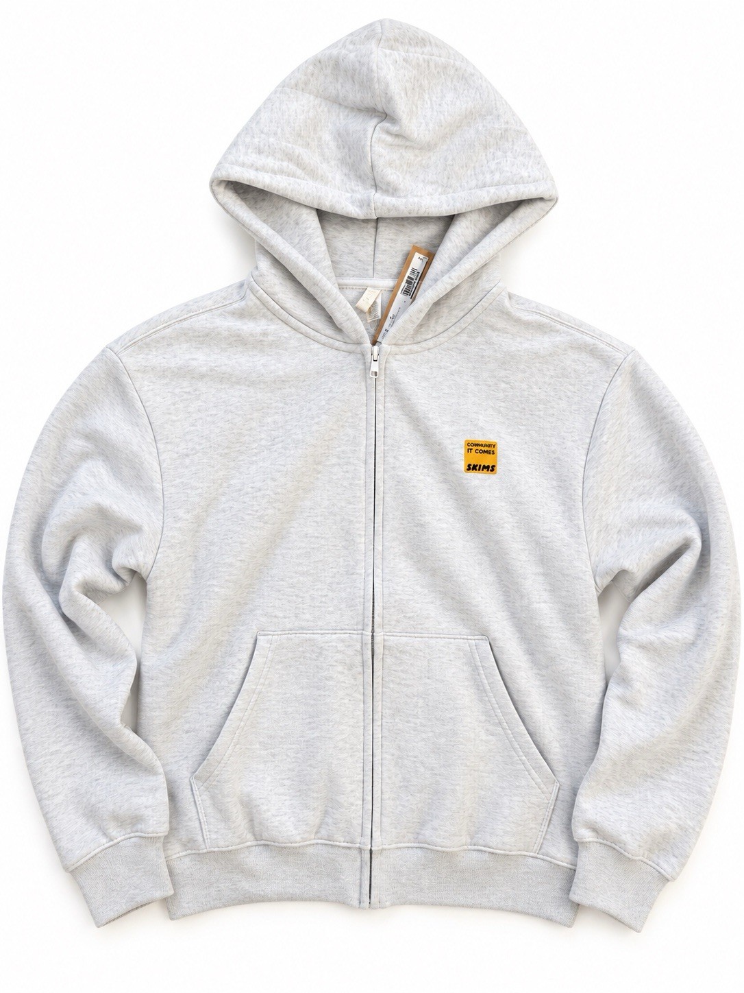 SKIMS x Community Goods NYC Pop Up Cotton Fleece Zip Hoodie M NWT Exclusive