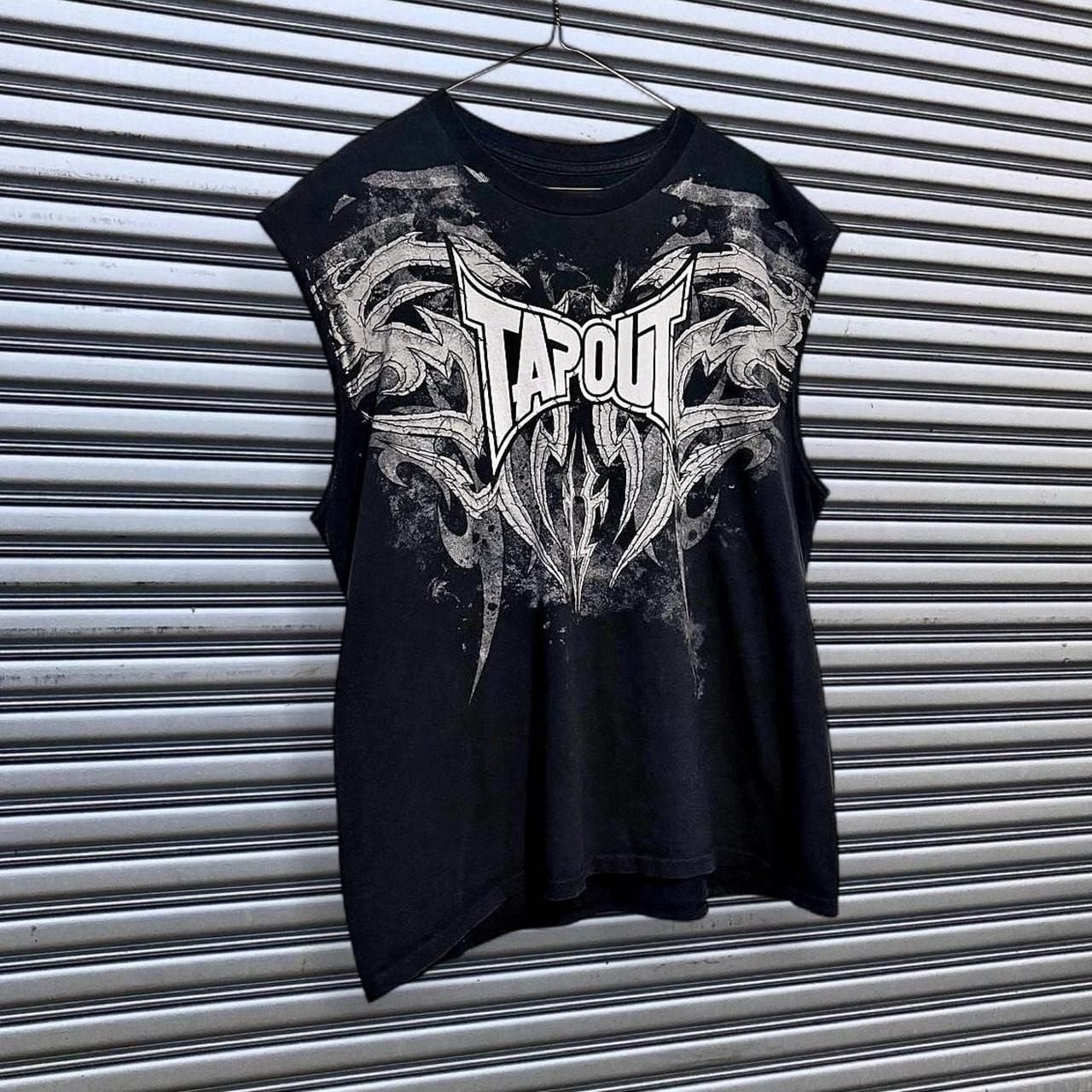 RARE Vintage 2000s Y2K Tapout Graphic Tank Top Mens XL Affliction Tribal Cyber