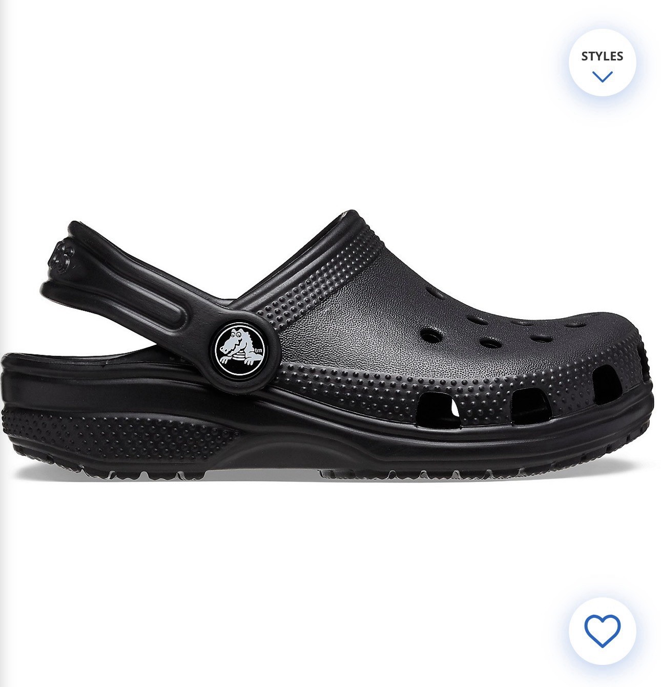 Crocs Black C9 Child 9 Classic Clogs NWT Fast Shipping New.