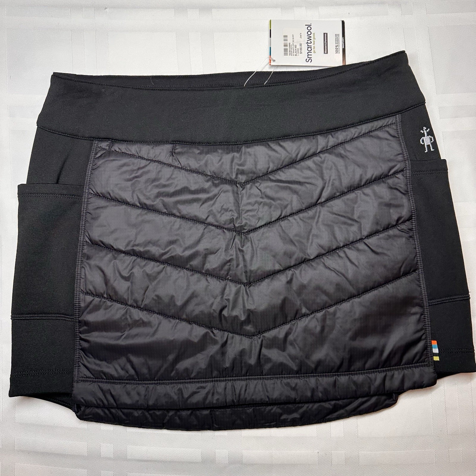 Smartwool Women\'s Smartloft Pull-On Skirt Black Insulated Merino Wool NWT Size M