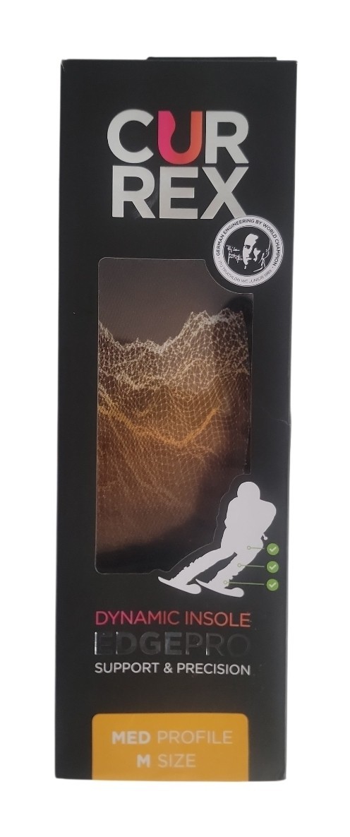 Currex EDGEPRO Dynamic Insole Ski Winter Sports - M (Men 7-8.5 / Women 8.5-10)