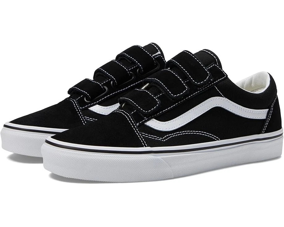 Vans Old Skool V Unisex Men\'s/Women\'s Black/White Skate Shoes