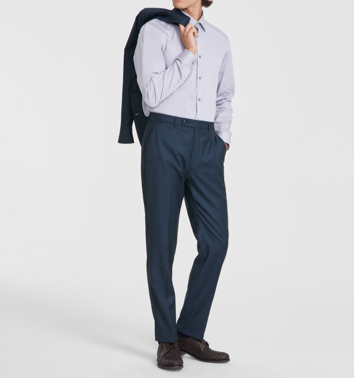 Calvin Klein Men's Slim-Fit Wool-Blend Stretch Suit Separate Pants MSRP $200