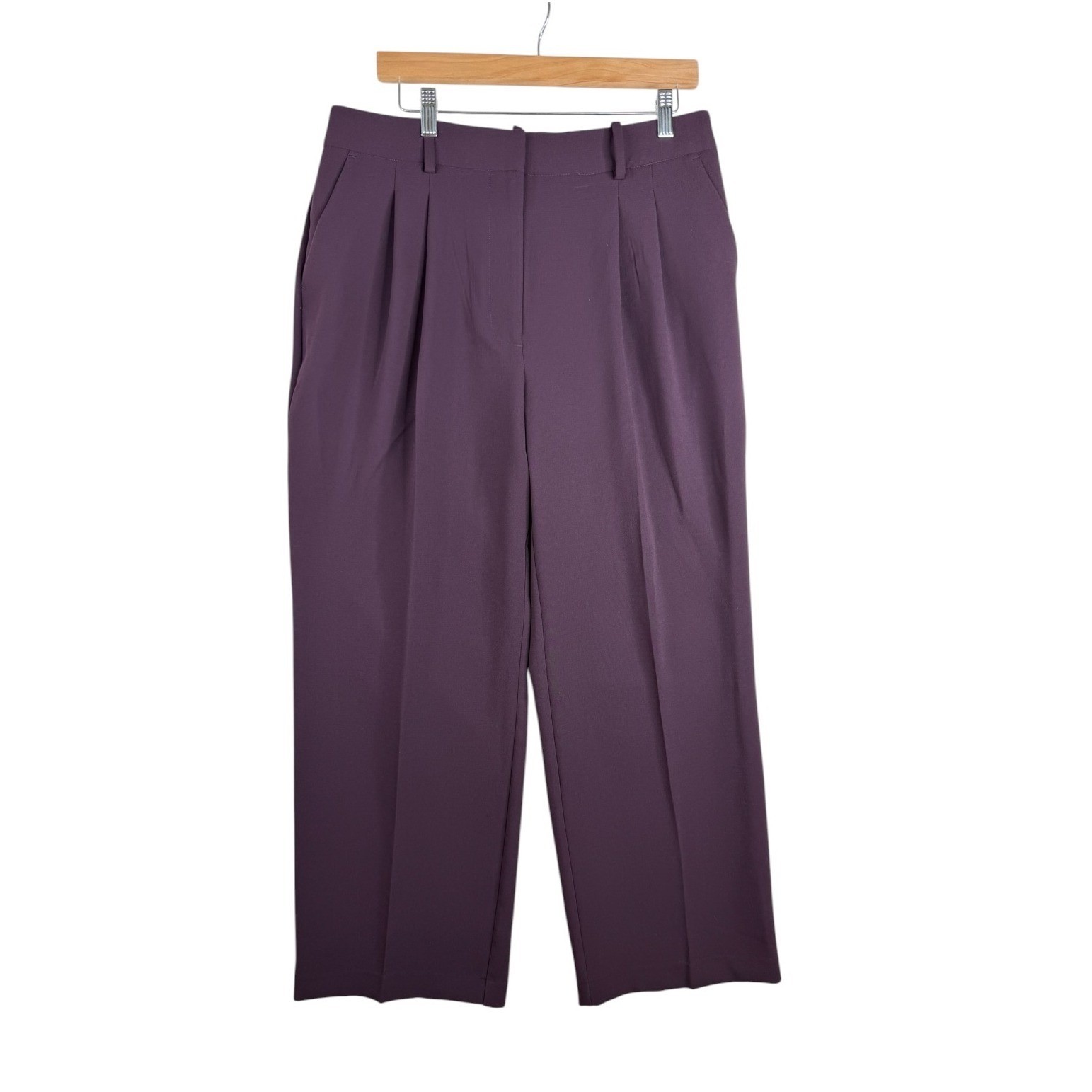 NWT Worthington Women\'s Everyday Pant Size 12P Rich Plum
