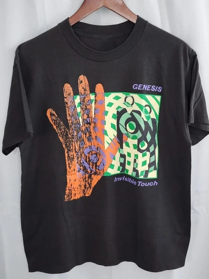 Vintage Genesis 1987 Invisible Touch Tour T-Shirt Unisex S 5XL