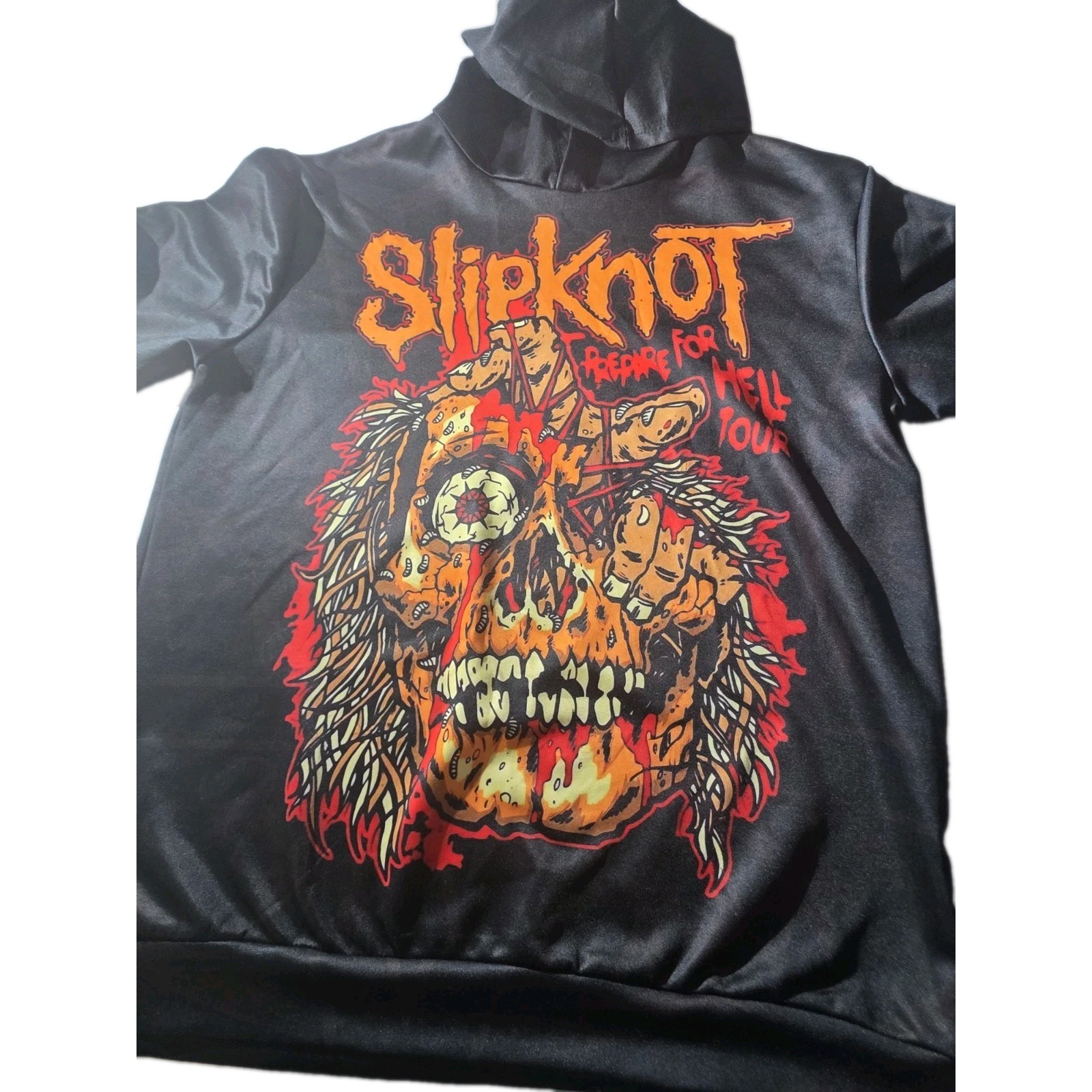 Slipknot Band Prepare for Hell tour hoodie with black camo style color
