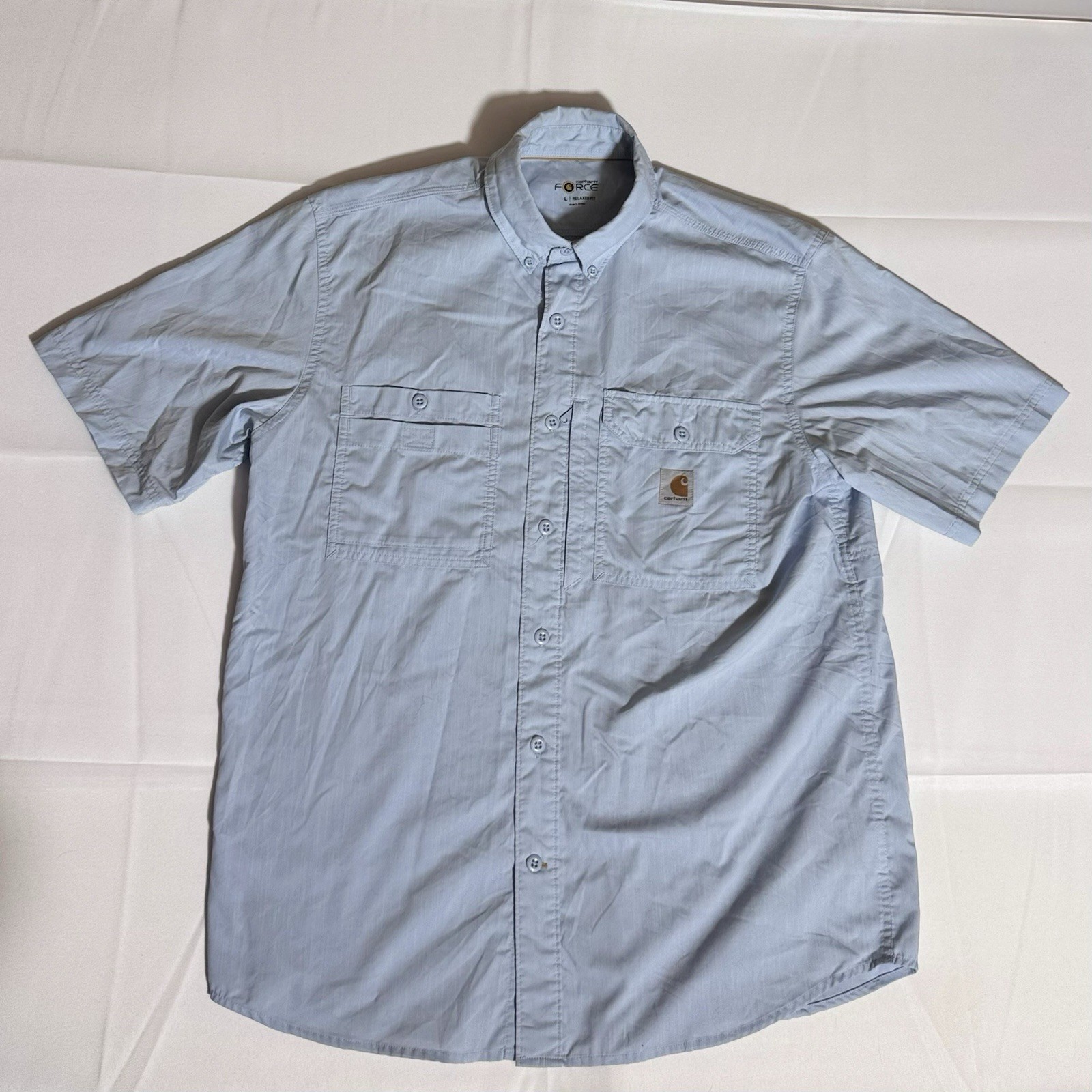Carhartt Force, RN#14806, Cargo, Zippered, Pockets, Blue, Male, Large