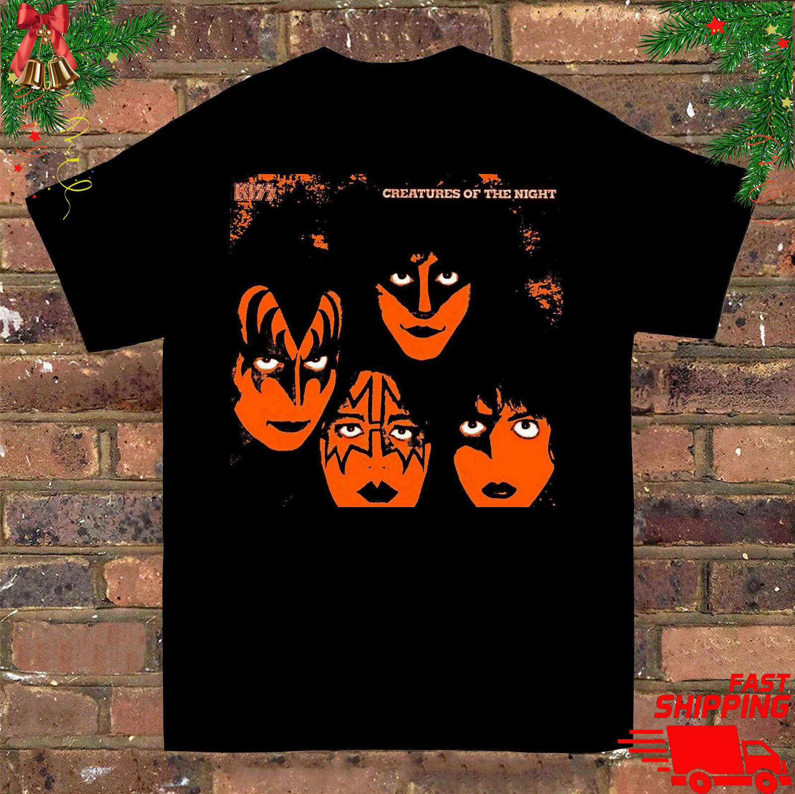 New 2025 KISSMAS Band Creatures Of The Night Halloween Shirt BL495