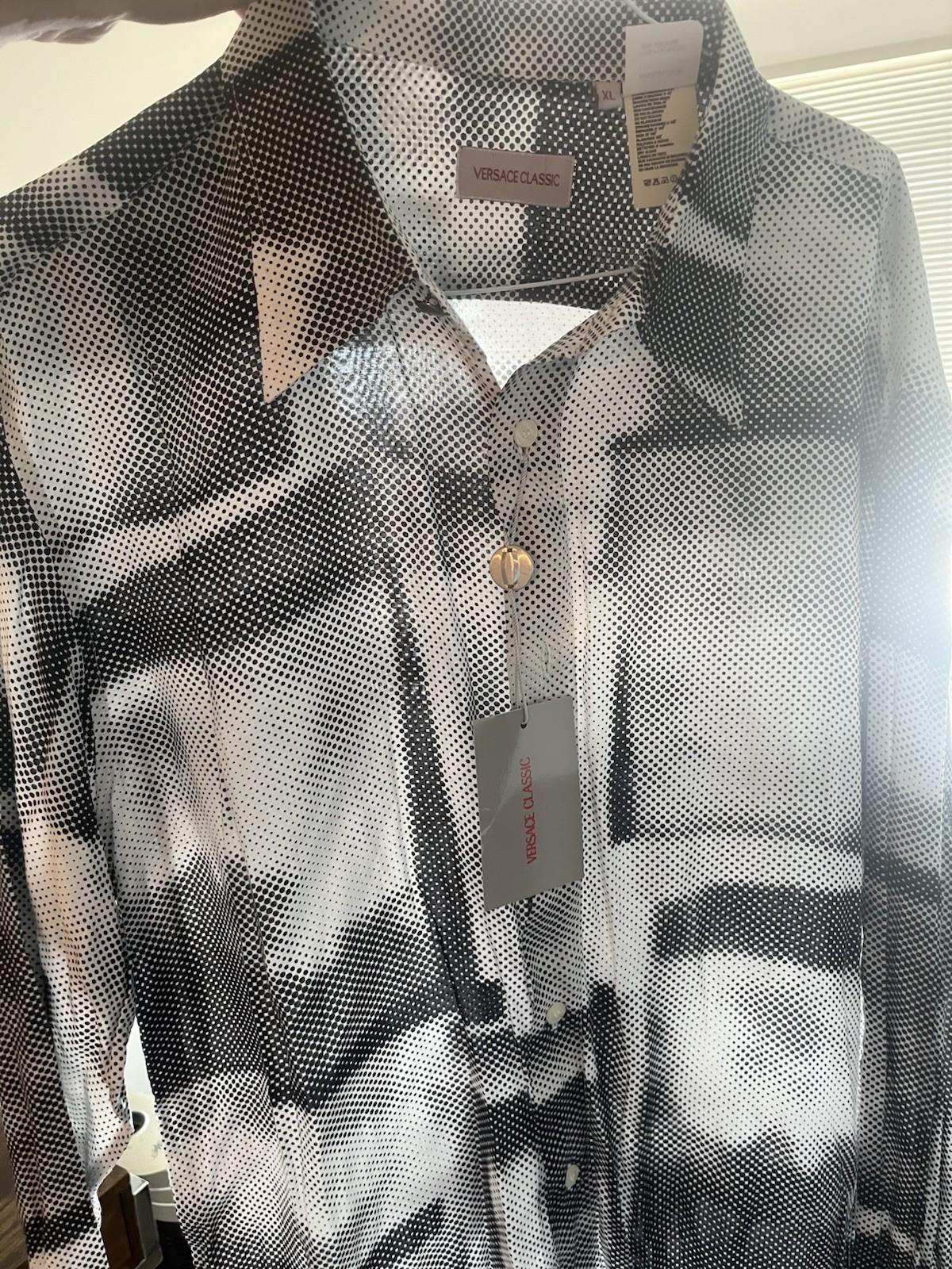 vintage versace classic button down shirt