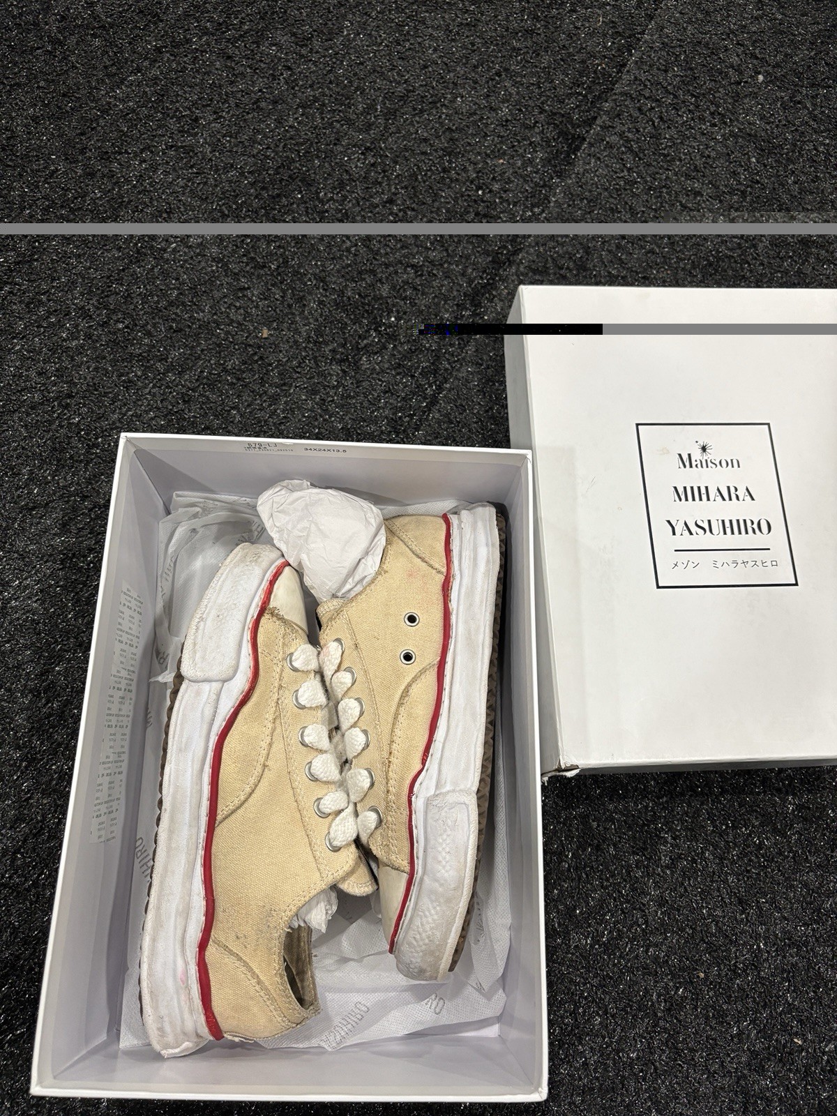 Maison Mihara Yasuhiro Peterson OG Sole Canvas Low “Natural” Size 41EU/8 US