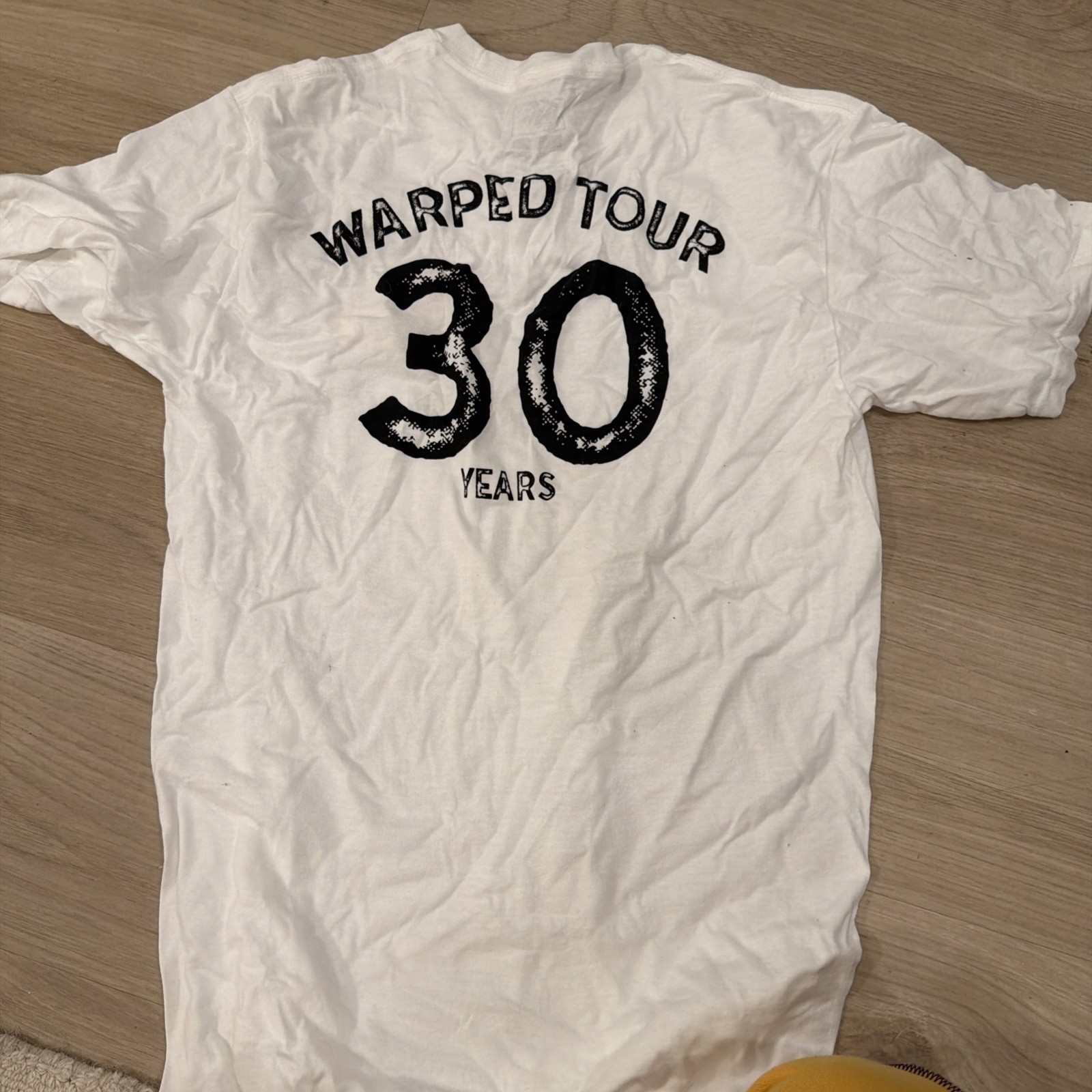 New Hot Warped Tour 2025 30 Years short sleeve White classic T shirt Medium