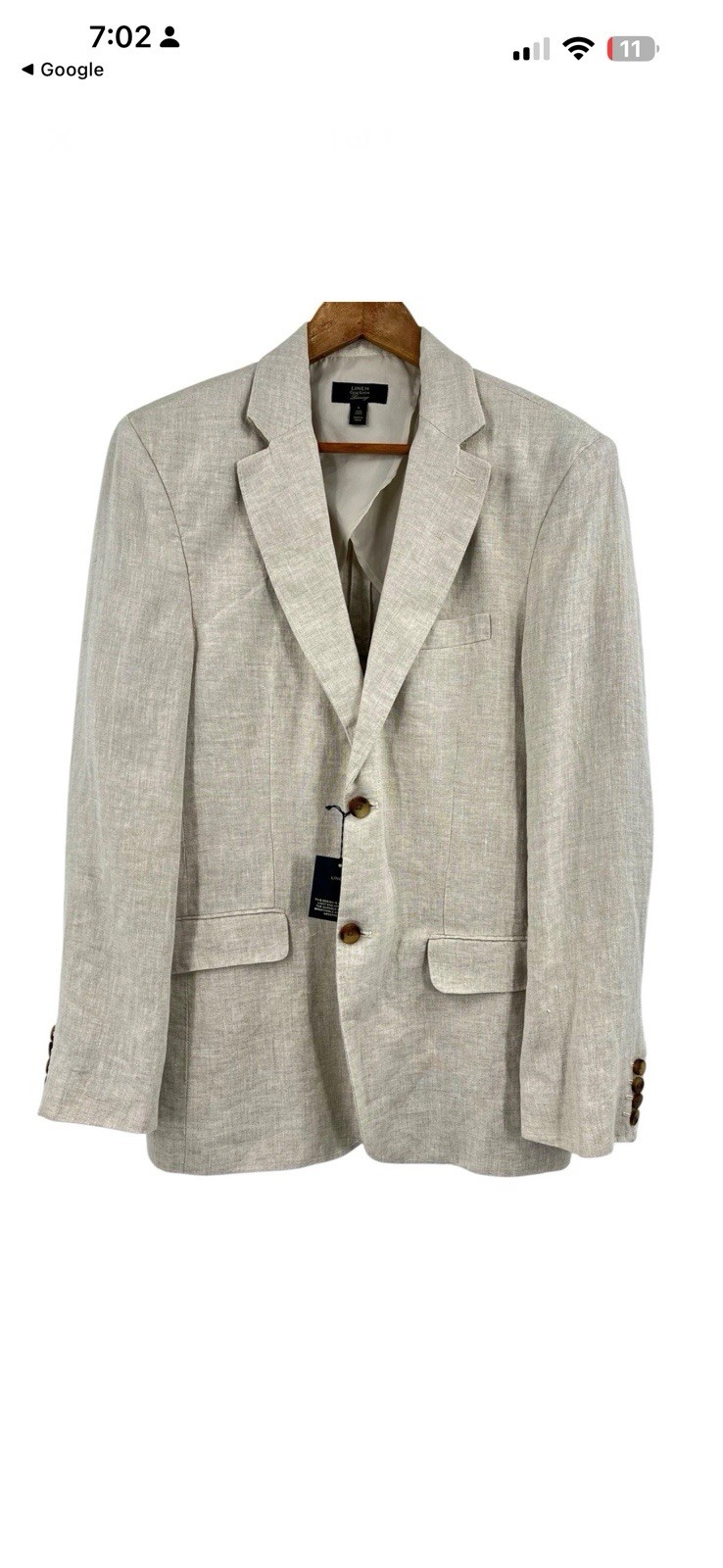 Luxury Club Room Men’s Beige Linen M