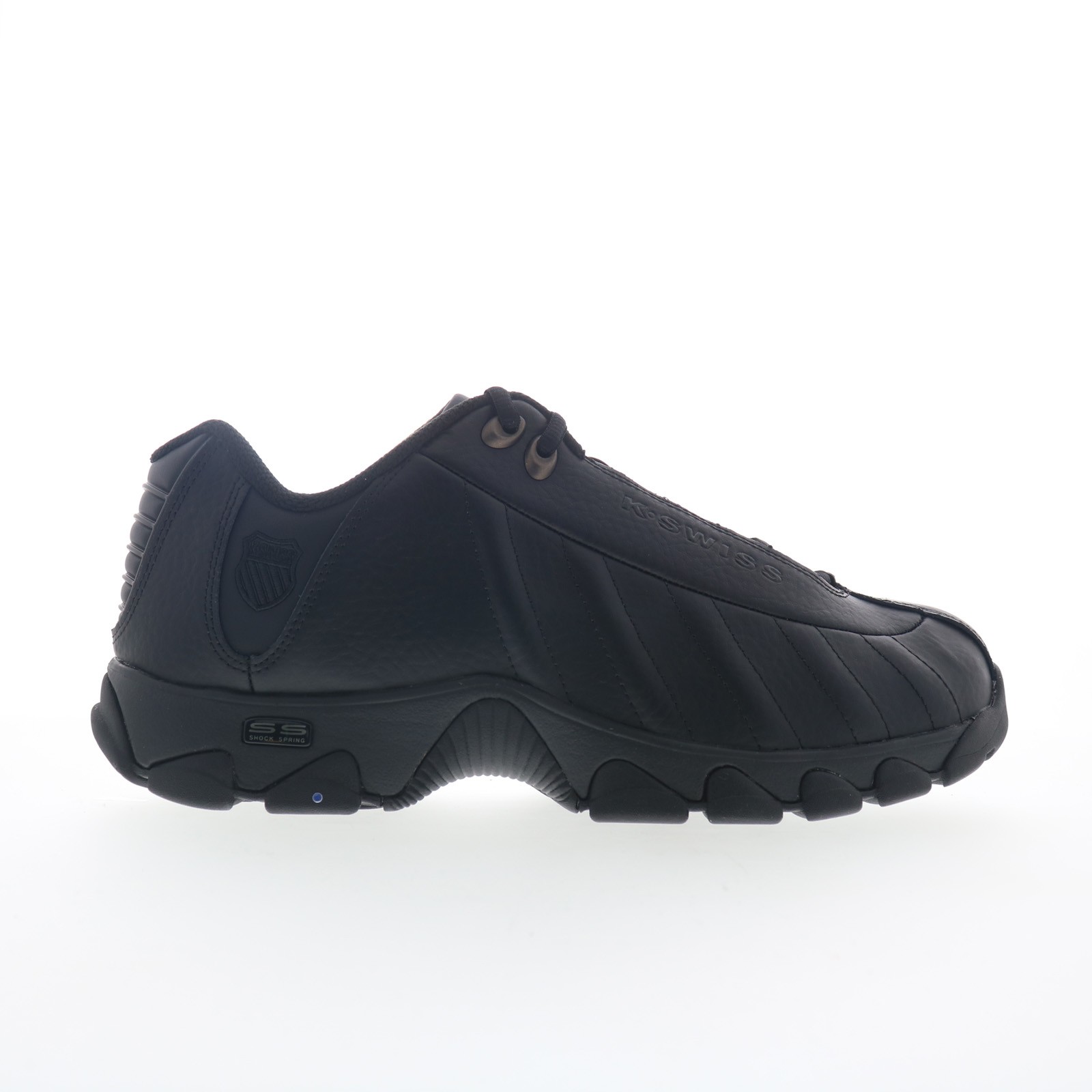 K-Swiss ST329 CMF 03426-008 Mens Black Leather Lifestyle Sneakers Shoes