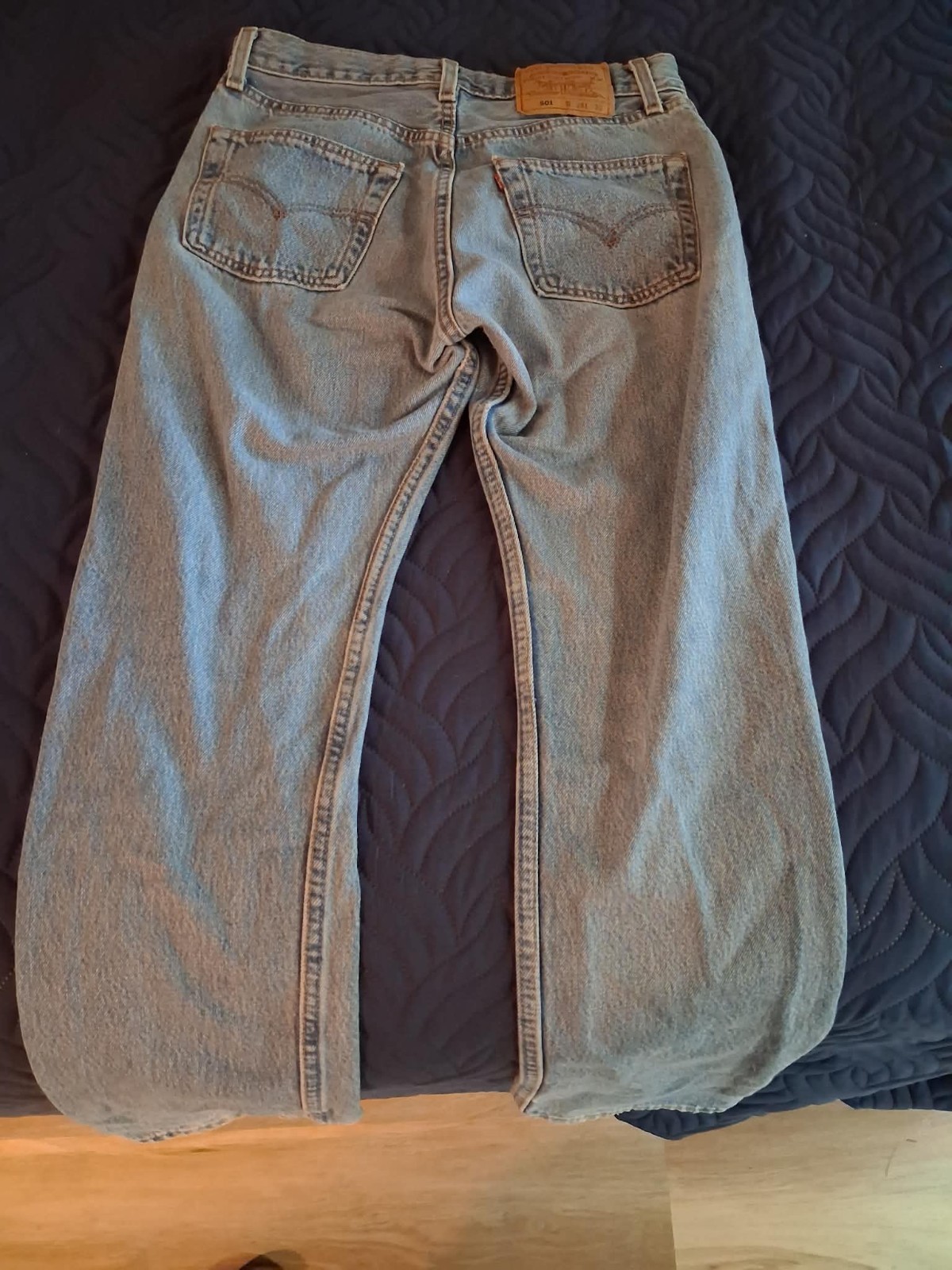 VTG 1998 Levis 6501 For Women 501 Jeans Made in USA 28x30 Light Wash Distressed