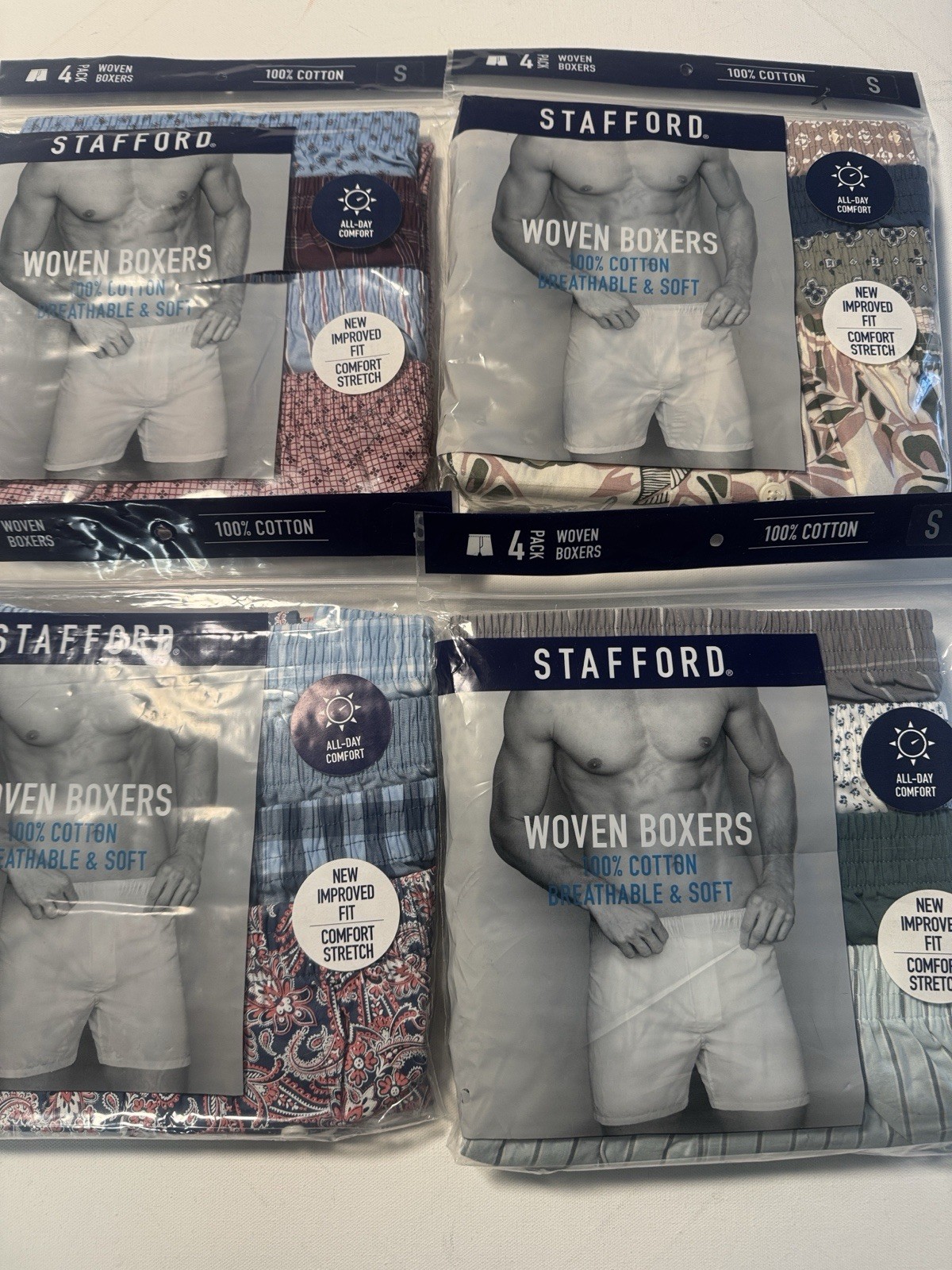 Stafford Boxers Mens Small 12 Pack