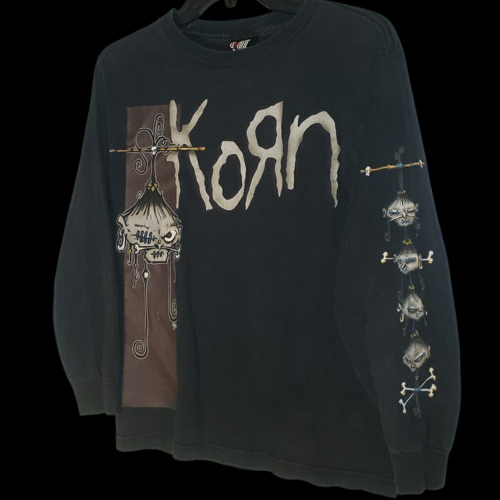 MEGA RARE LATE 90s-EARLY 00s KORN SHRUNKEN HEADS GIANT TAG MENS SMALL