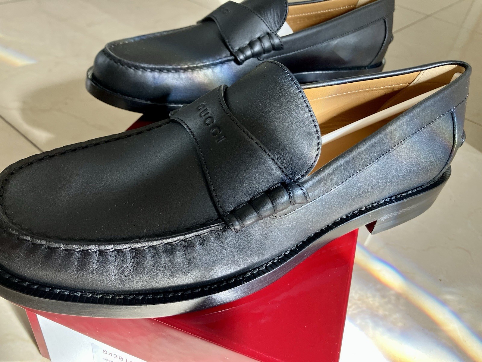 gucci miro soft Black Mocacino Shoes