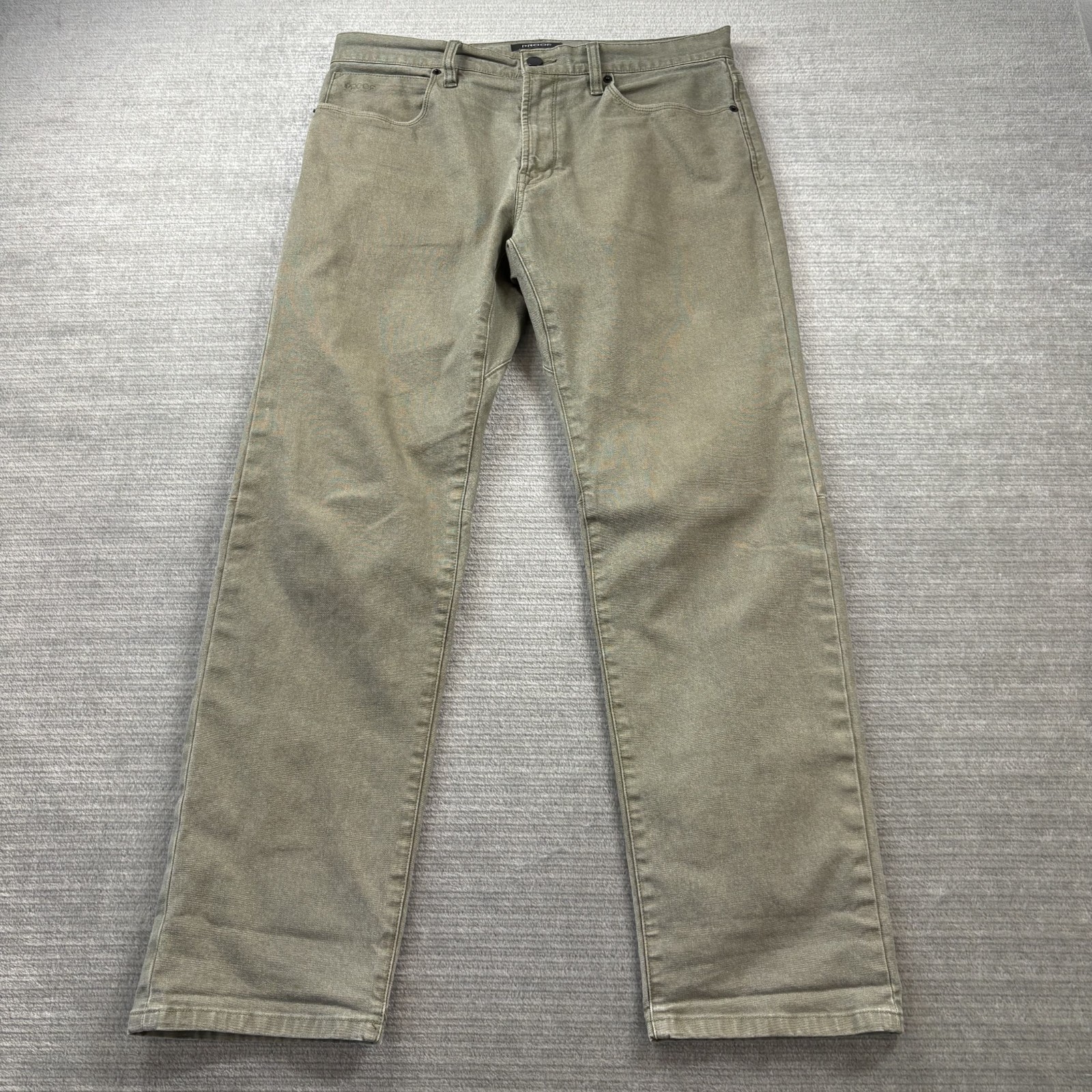 Proof Pants Men 33x30 Khaki Green Rover Jeans Straight  Huckberry P-530009