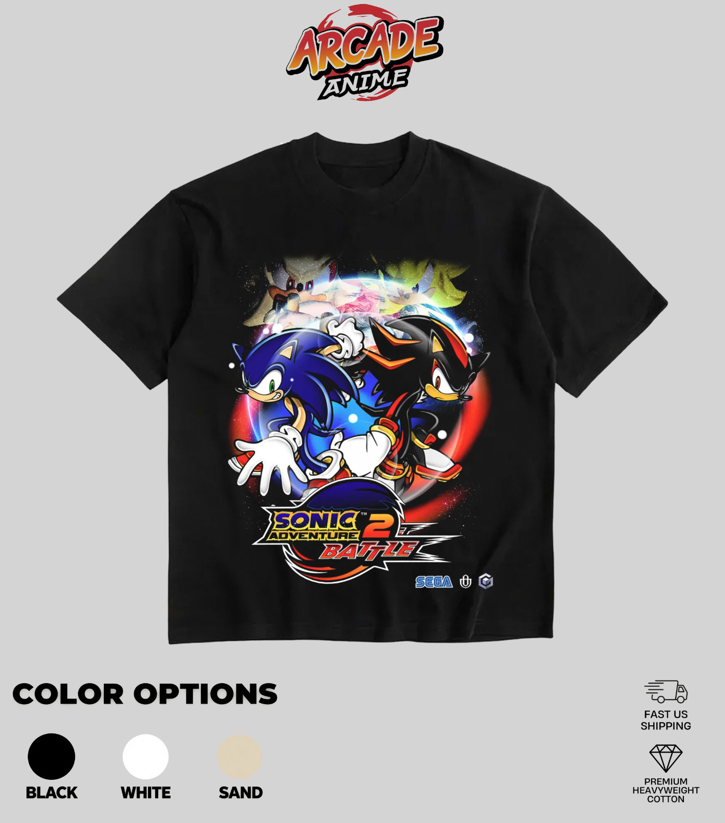 Arcade Anime Sonic Adventure 2 Battle Nintendo GameCube Sega Heavyweight Cotton