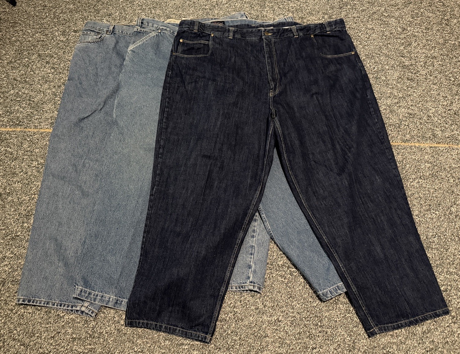 3 Pair Men’s 56 X 30 & 32 Denim Blue Jeans Levi’s 560, HB Sport, George Foreman