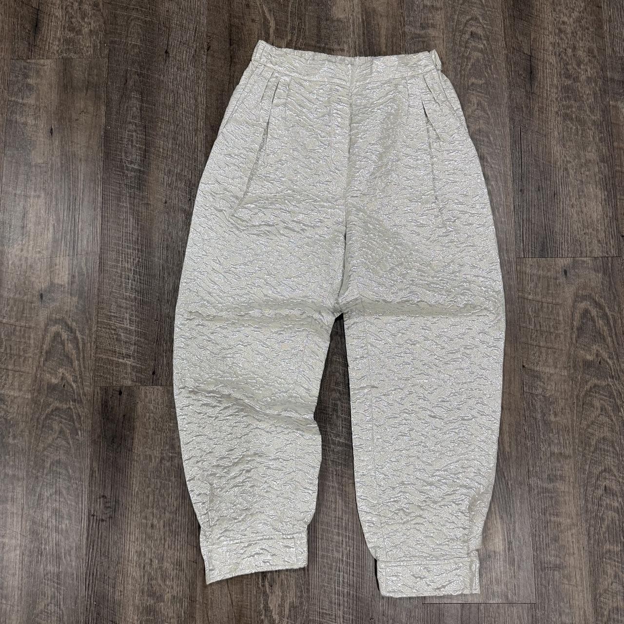 Rare Eiko Ai Metallic Textured Jogger Pants