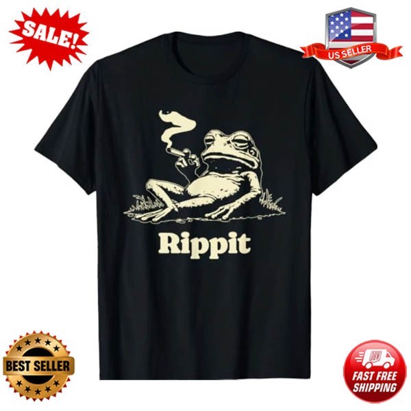 rippit Frog Stoner Weed Marijuana Smoker Cannabis 420 Funny T-Shirt
