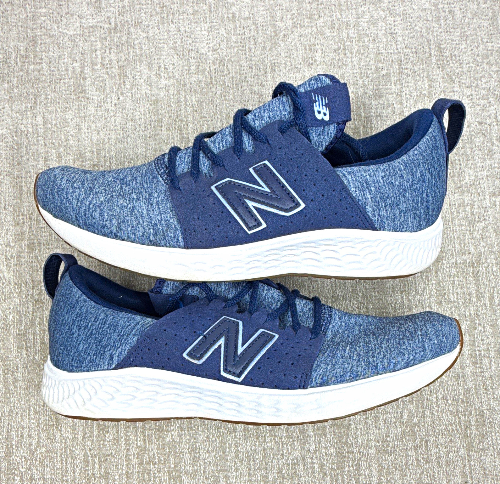 New Balance Blue Low Top Lace Up Athletic Sneakers Rubber Sole Sz 8.5 PMPFN972