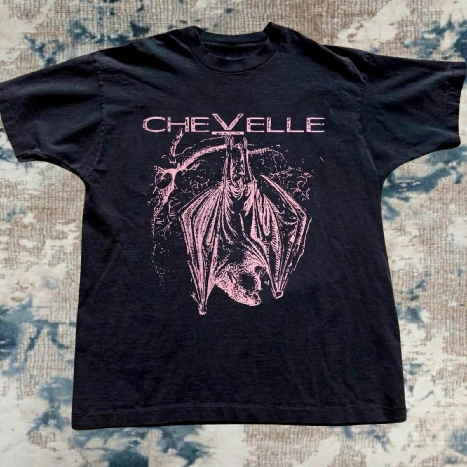 Black Chevelle Bat Graphic Tee Unisex Vintage Metal T-Shirt