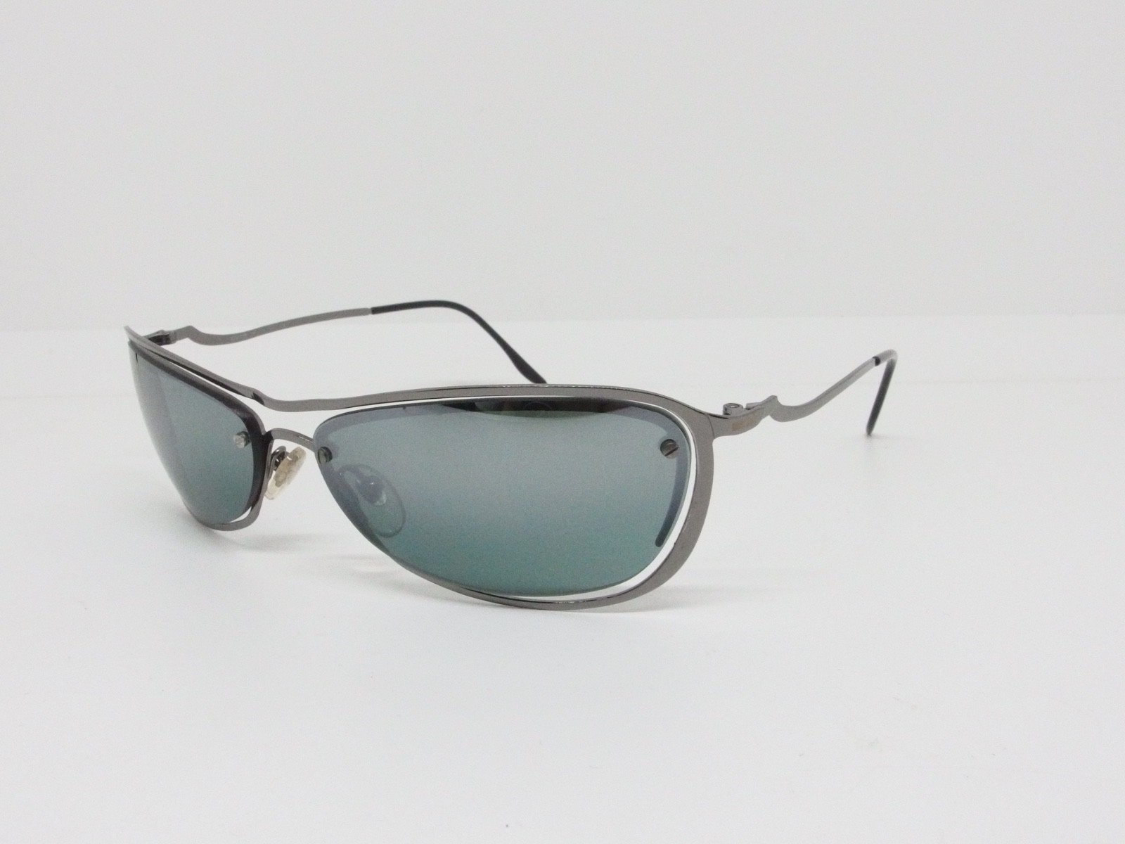 Vintage MOSCHINO Sunglasses M 3160-S 614/6C Silver w/Grey Iridium Lens