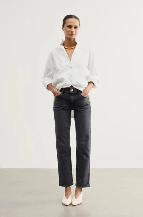 NWT - AYR The Tate White Oxford - All Sizes - 