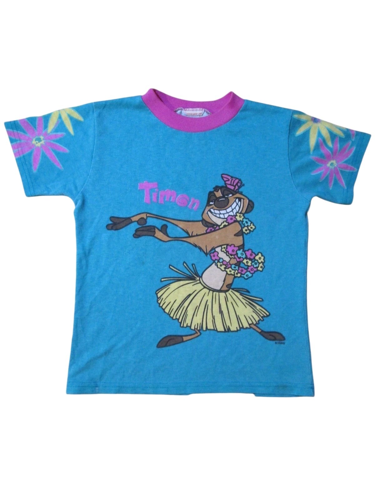 Vintage Disney The Lion King Timon aop Kids Graphic Tee