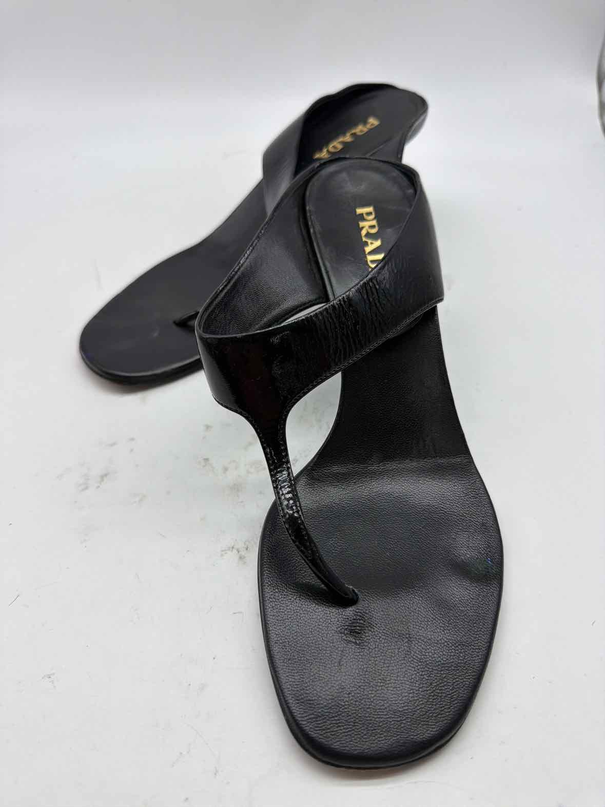 Prada Black Size 8.5 Mule Heels
