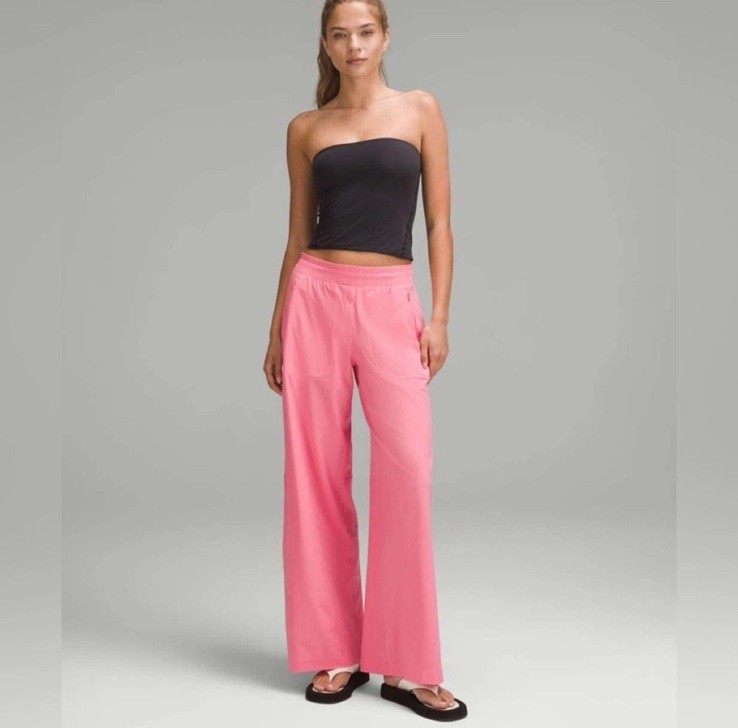 NWT Lululemon Swift Mid-Rise Wide-Leg Pants Sakura Pink size 4