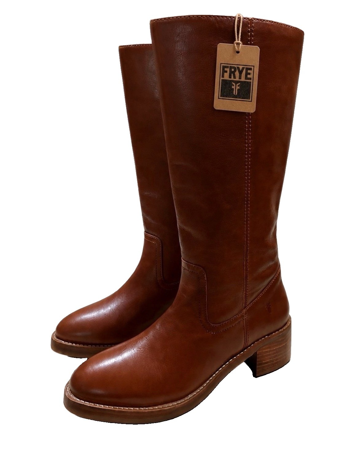 Frye Camryn Tall Pull On Boots in Cognac SZ 8 Women\'s FR42040 ☆ New No Box