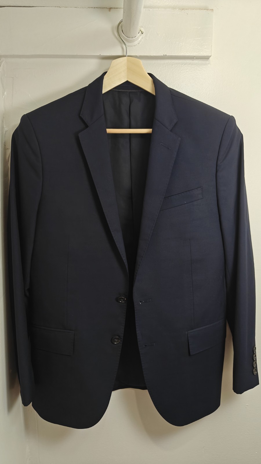 J.Crew Ludlow Men\'s Navy Blazer - Slim Fit 38S - Loro Piana Super 120’s Wool