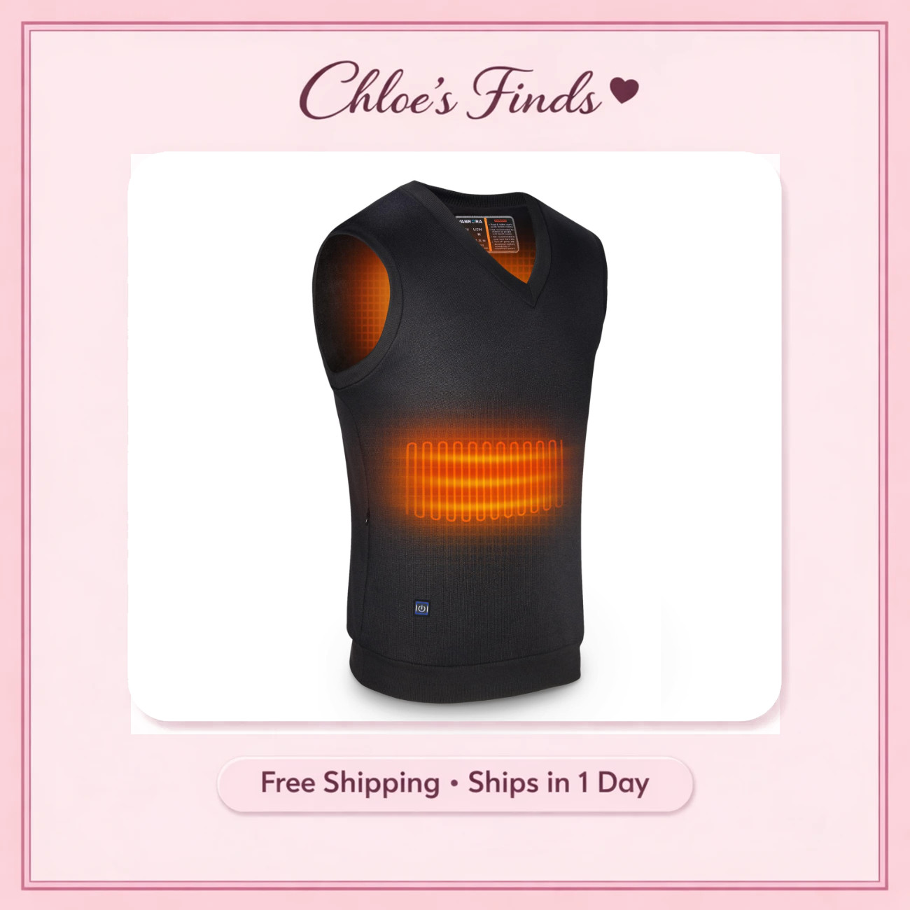 Heated Vest for Men & Women, Battery-Free Electric Shirt, Warm Winter Jacket