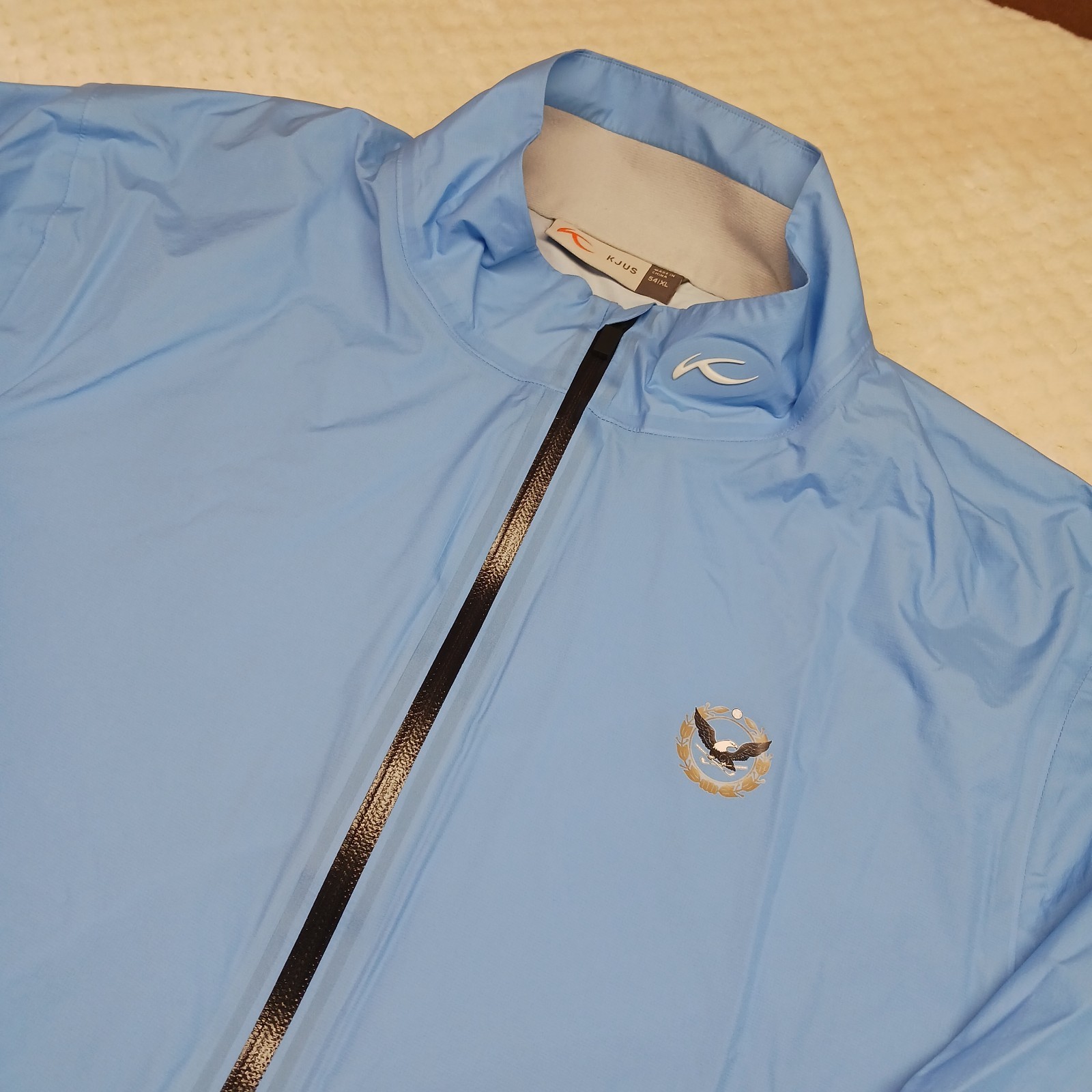 KJUS X Robert Trent Jones Golf Club Dexter 2.5L Rain Jacket Lt. Blue Men\'s XL 54