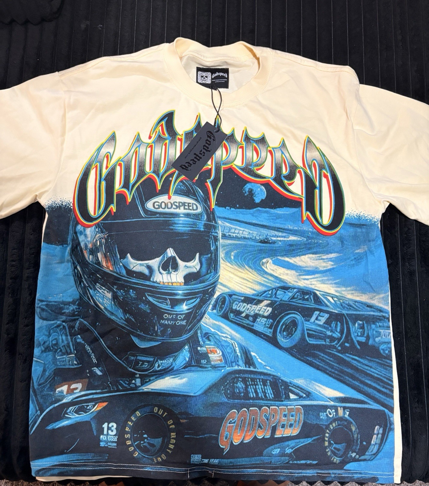 Godspeed Graphic T-Shirt Car Design Size M