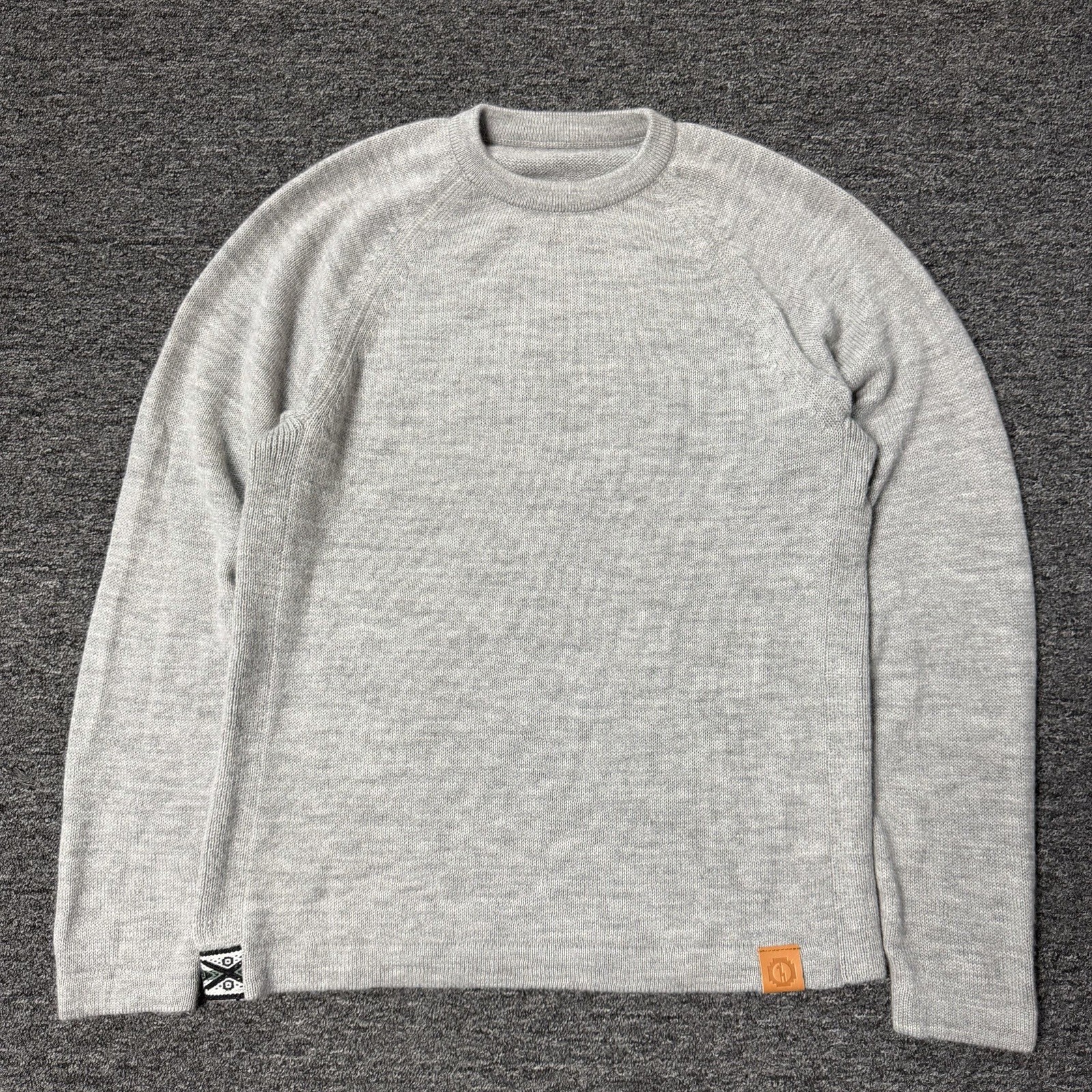 Paka Handmade Royal Alpaca Blend Knit Gray Soft Pullover Sweater Sz M Women’s