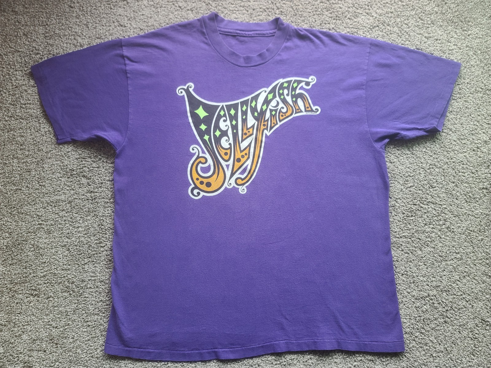 Vintage 90s Jellyfish Spilt Milk T-Shirt 1993 Tour Indie Rock Band Tee Size XL