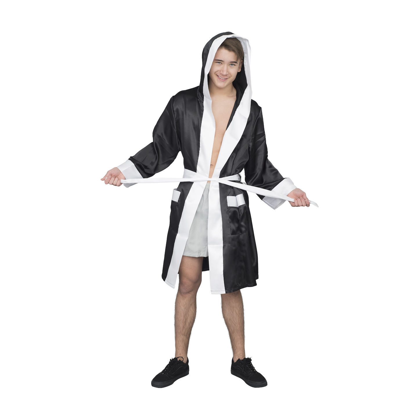 Adult Unisex Halloween Cosplay Costume Boxing Robe with Hood