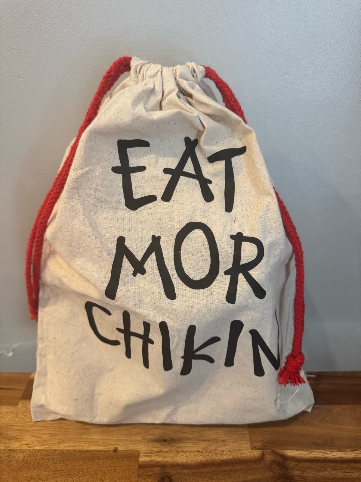 Chick-fil-A Cow Print Slide Sandals Eat Mor Chikin Slides New w/ Drawstring Bag