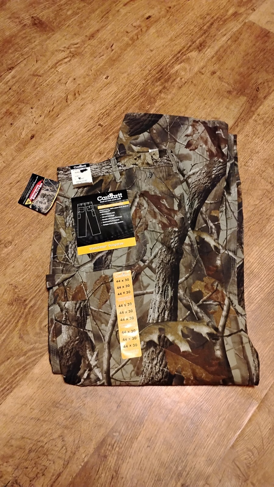 Carhartt Camo Pants 44x30 B158 Realtree Dungaree Carpenter Hunting NWT Work