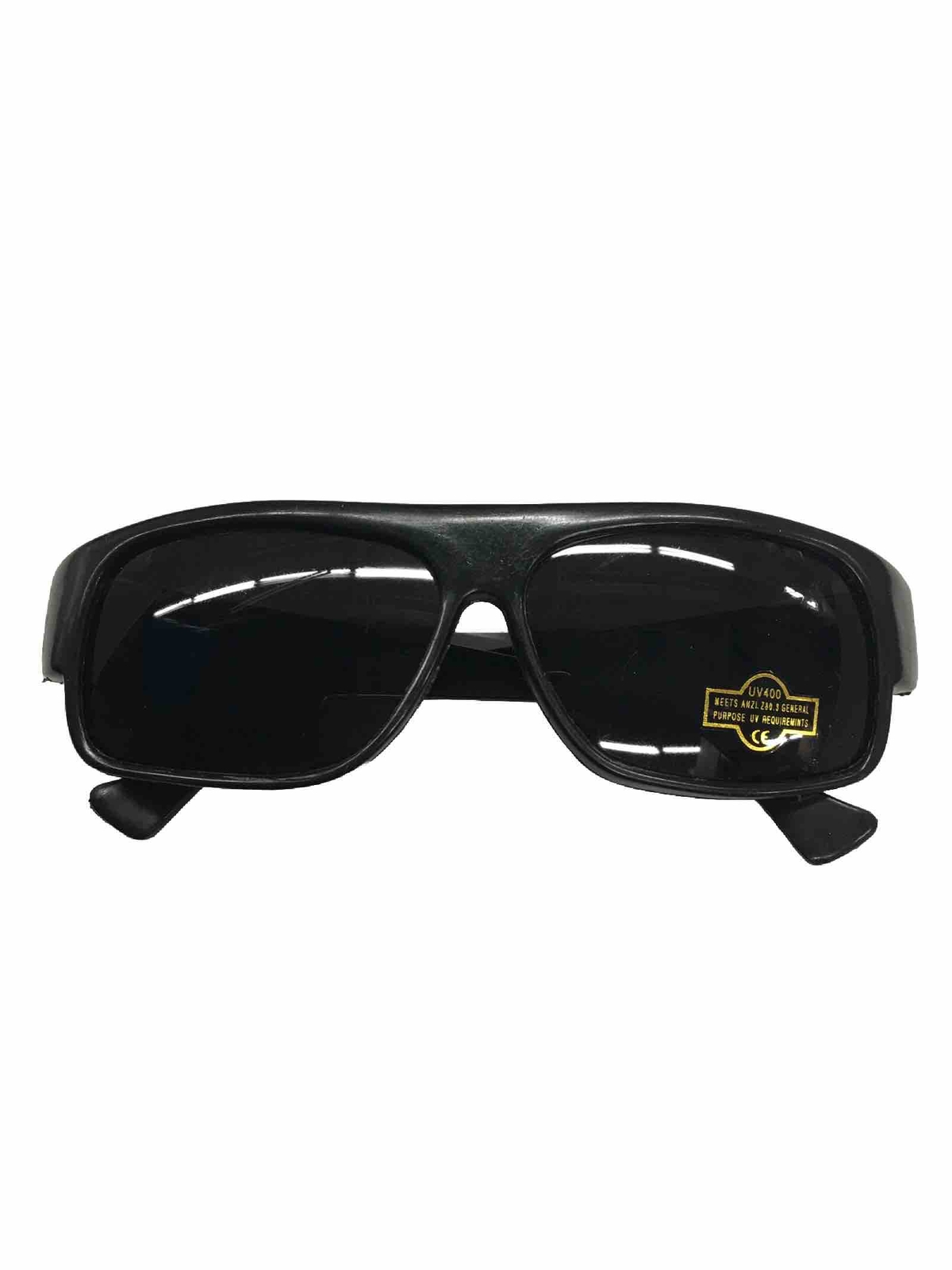 Cheap Men’s Plastic Locs Gangster Style Sunglasses UV400 - Black