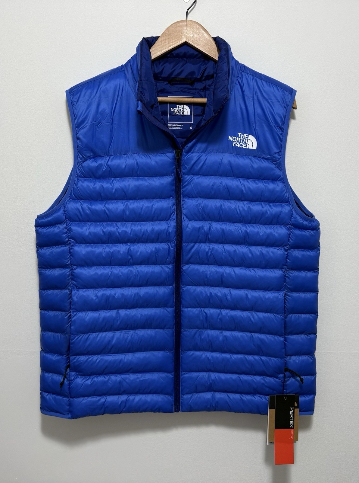 The North Face Terra Peak Vest Mens Large Active Blue Quilted Puffer Pertex NWT