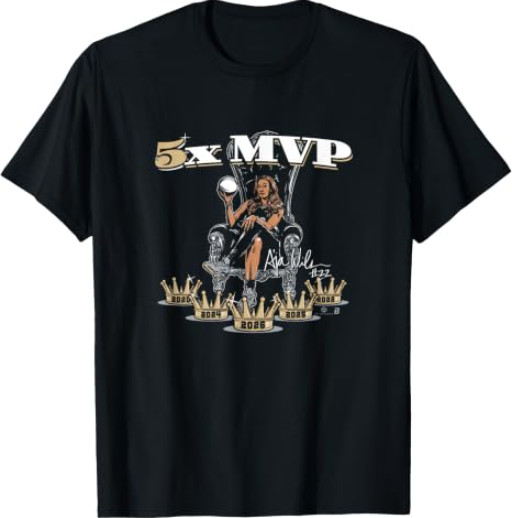 A\'ja Wilson - 5X MVP - Las Vegas Women\'s Basketball T-Shirt