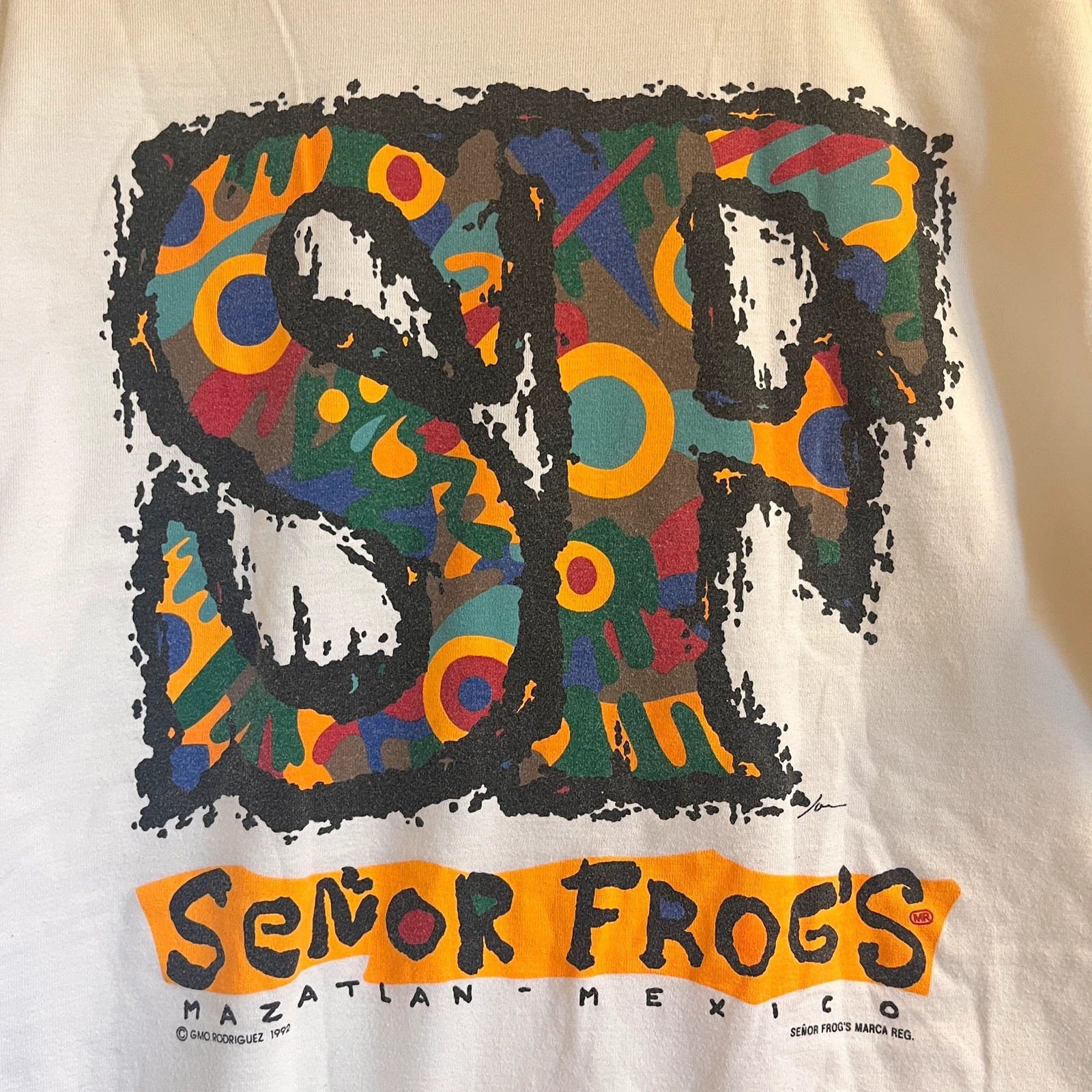 Vintage 90s Señor Frog’s Mazatlán Mexico Graphic T-Shirt - Excellent Condition