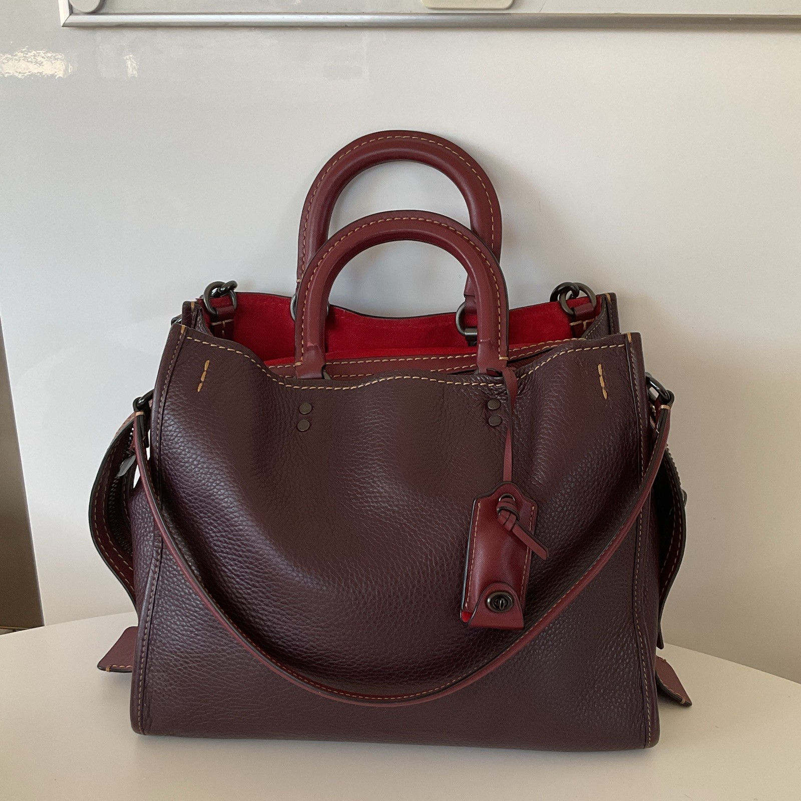 Coach Rogue 31 Oxblood First Gen Red Suede Interior RG-20315